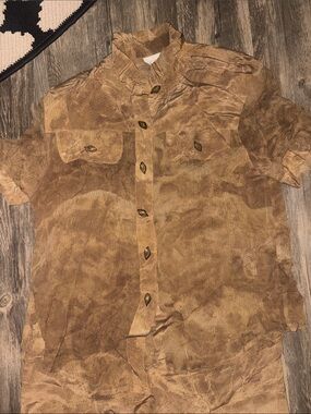 Vintage 90s cache 100 silk 2 piece set - medium